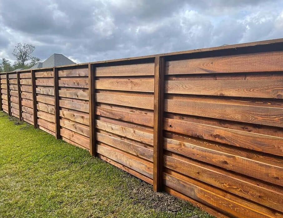Photo of wood privacy fence in Grand Rapids Michigan