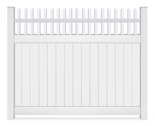 Vinyl Spindle Open Top fence contractor in Grand Rapids