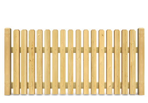 Residential Picket wood fence in West Michigan